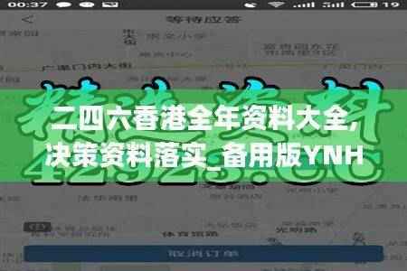 二四六香港全年资料大全,决策资料落实_备用版YNH450.33