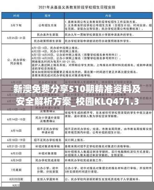新澳免费分享510期精准资料及安全解析方案_校园KLQ471.3版