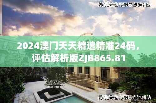 2024澳门天天精选精准24码,评估解析版ZJB865.81