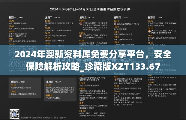2024年澳新资料库免费分享平台,安全保障解析攻略_珍藏版XZT133.67