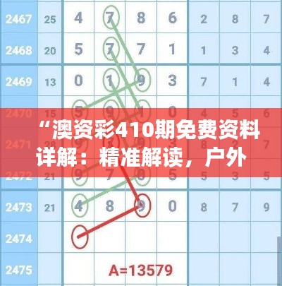 “澳资彩410期免费资料详解:精准解读,户外版TBQ651.84”