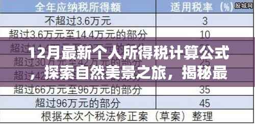 揭秘最新个人所得税计算公式，启程探索自然美景与内心平静之旅