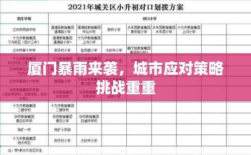 厦门暴雨来袭,城市应对策略挑战重重