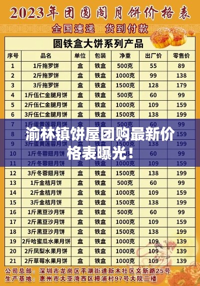 渝林镇饼屋团购最新价格表曝光!