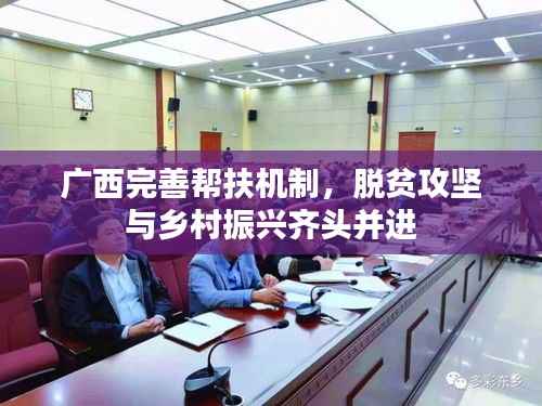 广西完善帮扶机制，脱贫攻坚与乡村振兴齐头并进